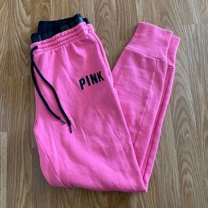 XS PINK joggers